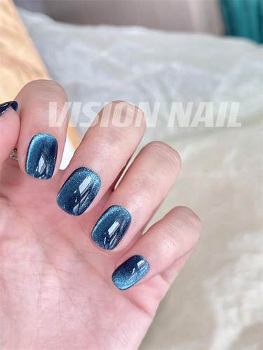 VISION NAIL墨尔本显白短款猫眼美甲贴片成品可拆卸手工穿戴甲片 - 图0