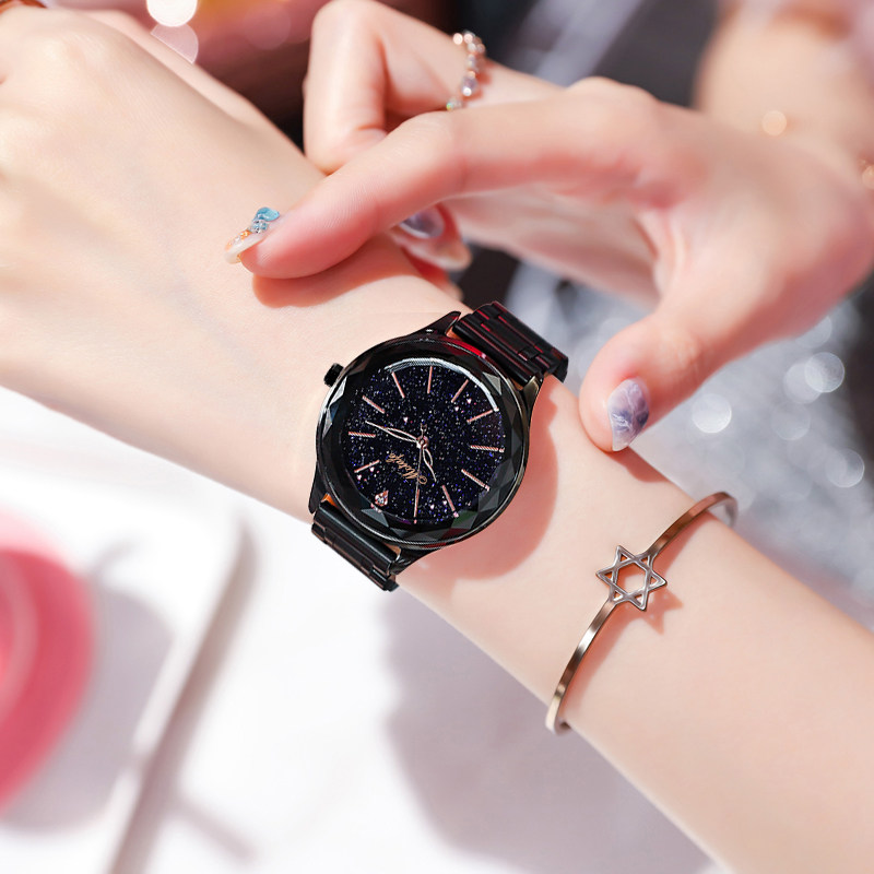 抖音同款满天星空女士ins风女表 梦达菲手表国产腕表