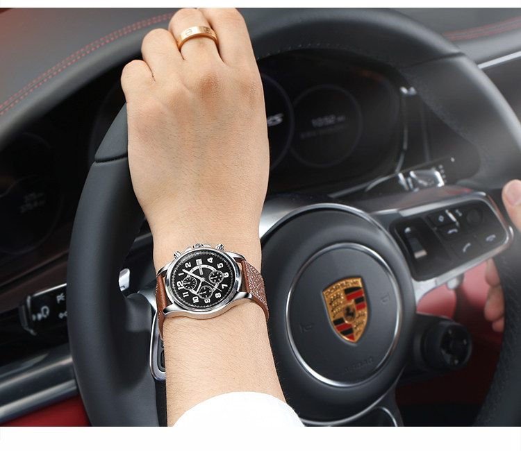 户外男潮学生防水时尚新款石英表 梦达菲手表国产腕表