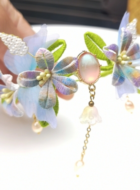 缠花小雏菊铃兰手环复古手圈