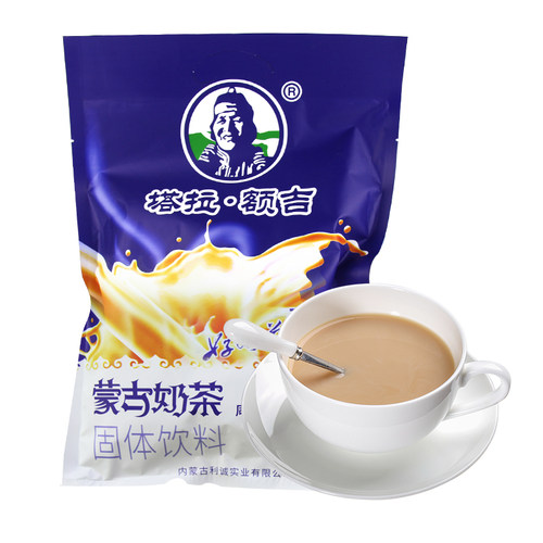 塔拉额吉内蒙特产咸味冲泡奶茶粉袋装原味甜味早餐速溶冲饮酥油茶 - 图0