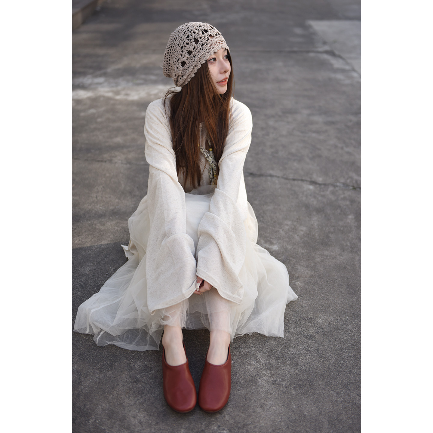 Artmu阿木原创真皮一脚蹬懒人乐福鞋红色平底单鞋女2026春季新款,淘宝优惠券,粉丝福利购,淘宝优惠卷