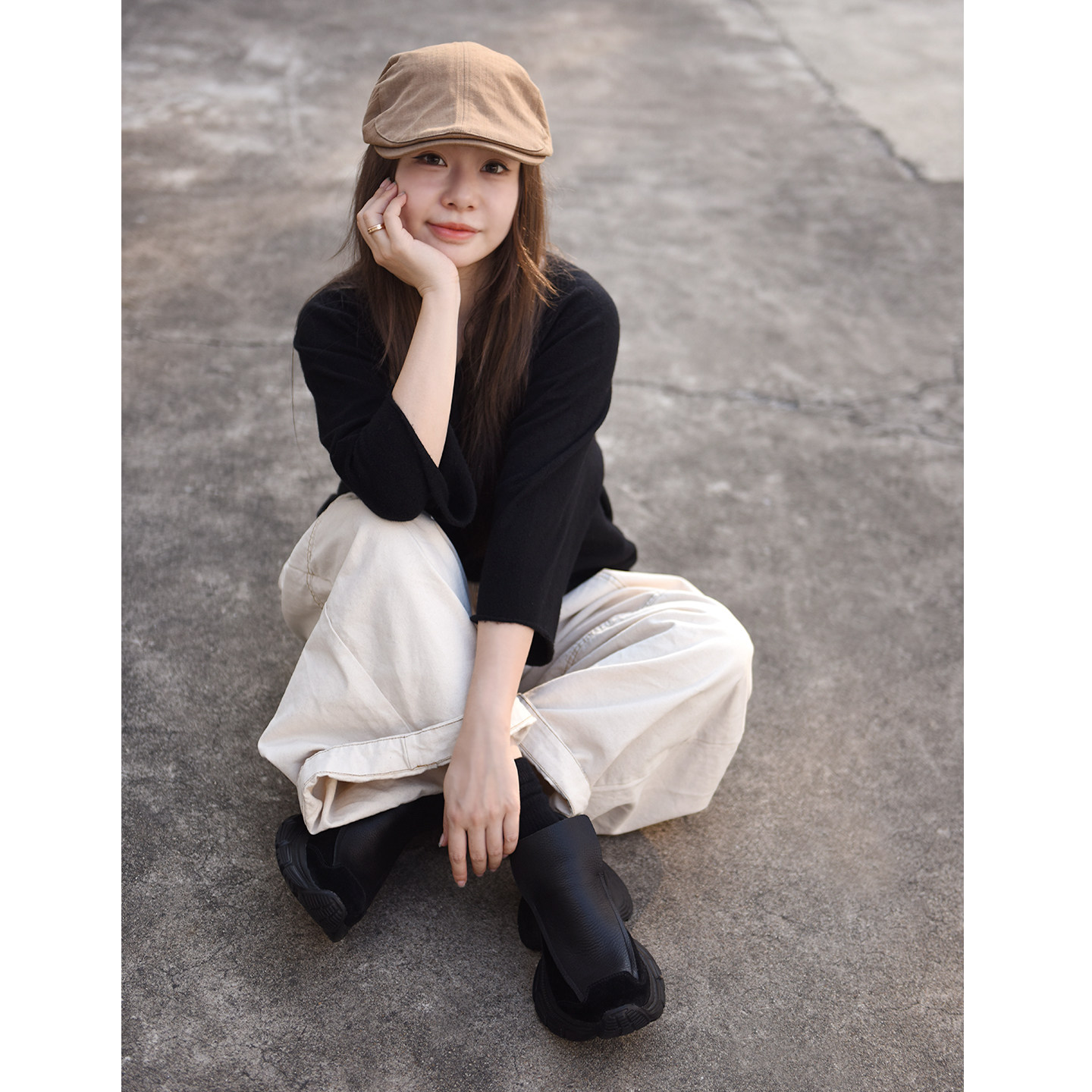 Artmu阿木原创厚底深口单鞋女2025新款一脚蹬乐福鞋黑色小皮鞋,淘宝优惠券,粉丝福利购,淘宝优惠卷