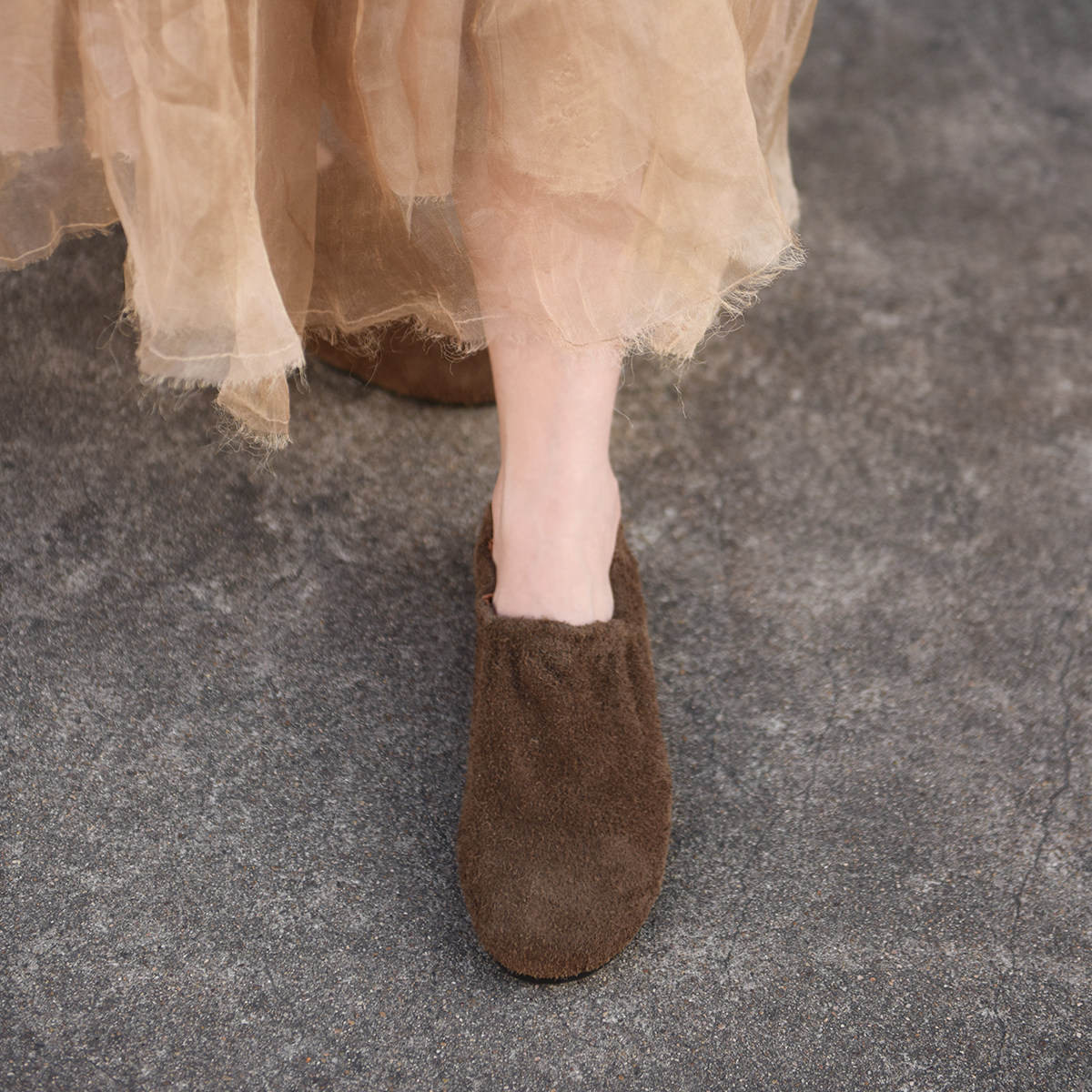 Artmu阿木真皮平底懒人鞋2026春新款深口单鞋一脚蹬乐福鞋豆豆鞋,淘宝优惠券,粉丝福利购,淘宝优惠卷