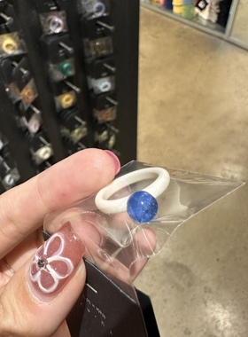 亚克力彩色珠珠彩色均码戒指