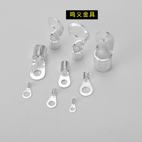 圆形RNB2-3/4/5/6/8/10冷压端子OT2-3/4/5/6裸端头铜线耳1000/包 - 图0
