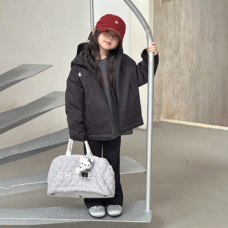 儿童冬季户外冲锋衣中大童防水防污连帽棉服男女童夹棉棉衣外套新,淘宝优惠券,粉丝福利购,淘宝优惠卷