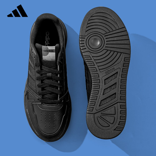 Adidas阿迪达斯男鞋板鞋秋季新款黑武士运动鞋耐脏纯黑板鞋JS4361 - 图3