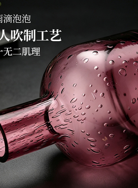 ins风玻璃小花瓶桌面氛围感装饰