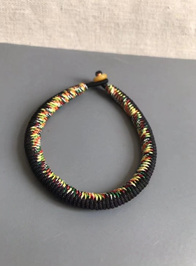 补水五行绳加五彩线金刚结手链补水旺财