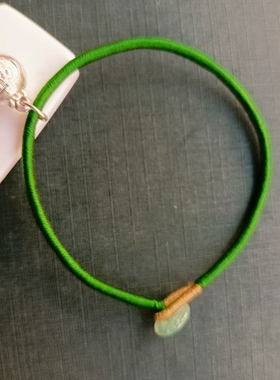 银福字铃铛吊坠加补木五行绳手链