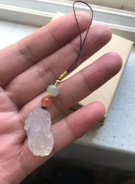 云海石貔貅手机链挂件包包挂件财富自由