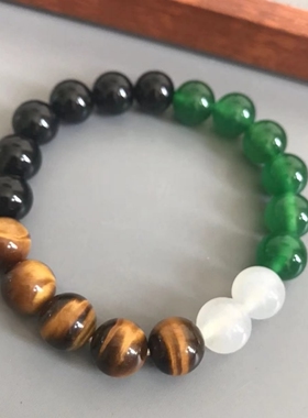 东海水晶手链男女款五行手链补土补水补土补木喜用神吉祥物10MM