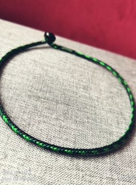 细款八股绳手编补木补水五行绳手链缺木缺水者佩戴