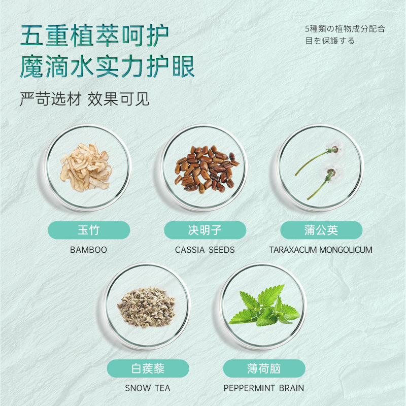 日本ZDO眼部舒缓液眼滴缓解疲劳抑菌润护眼干涩近视带镜学生同款 - 图2