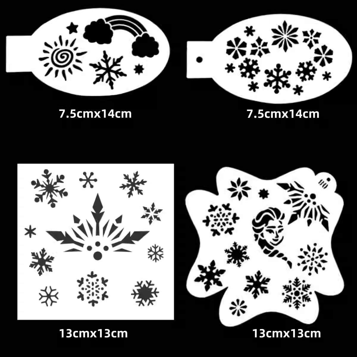 儿童舞台妆彩绘模板爱艾莎安娜雪花雪宝小鹿冰雪奇缘摆摊镂空人体,淘宝优惠券,粉丝福利购,淘宝优惠卷