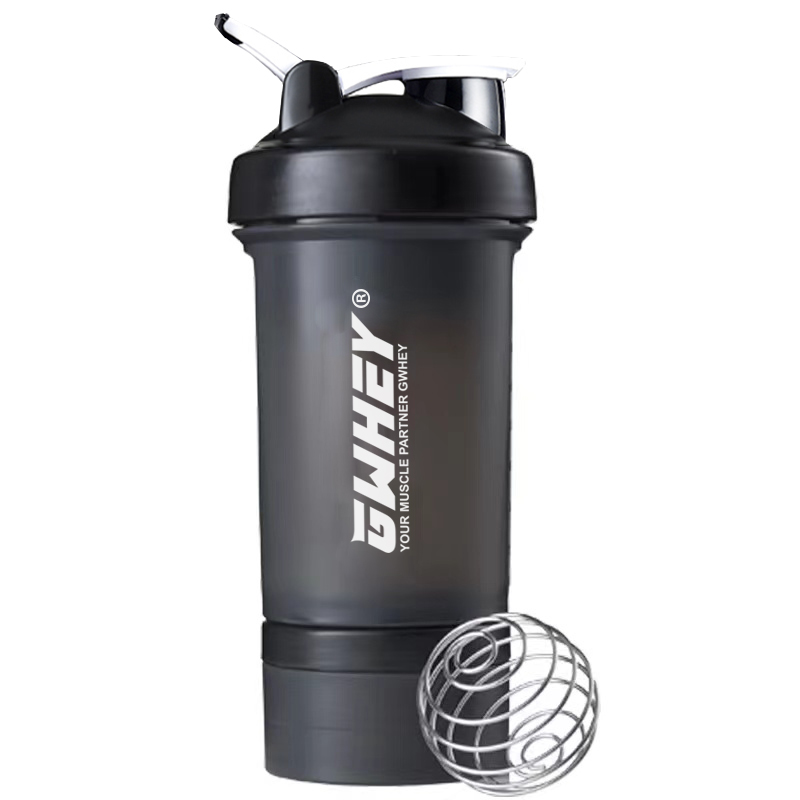GWHEY Protein Shaker Bottle Sports Gym Mixer Cup Blender-图3