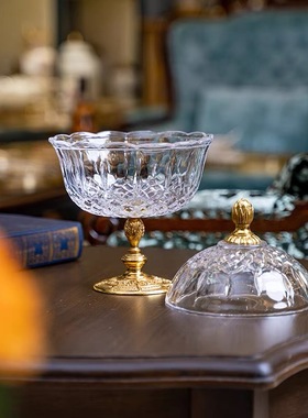 水晶配铜糖果装饰和客厅茶几