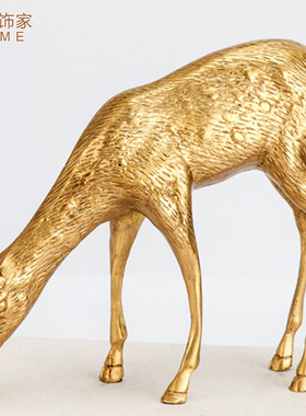 全铜客厅别墅会所美式风工艺品