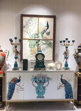 欧美饰家陶瓷烛台美式客厅