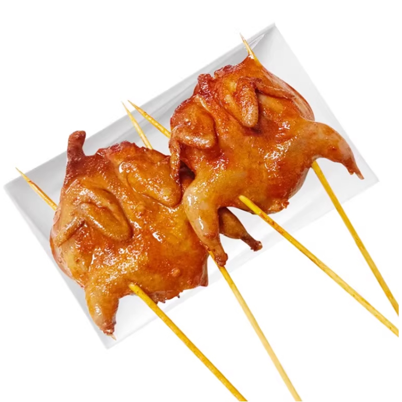 越汇红面大鹌鹑480克*5只烧烤油炸小吃腌制鹌鹑半成品香辣鹌鹑串,淘宝优惠券,粉丝福利购,淘宝优惠卷