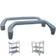 Dining plate collection truck pusher three-layer plastic dining truck handrail