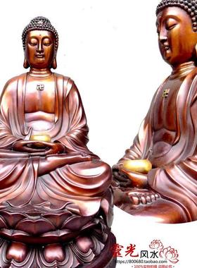 祥狮黄铜释迦牟尼佛龛摆件