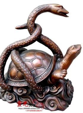 祥狮黄铜四方神兽摆件