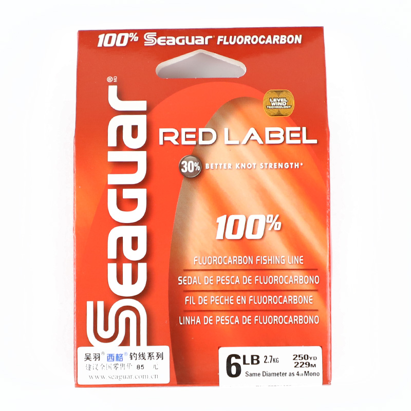 SEAGUAR西格碳线红标进口REDLABEL碳氟线路亚线钓鱼线前导矶钓线