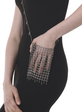 CHUNRAN春然设计感十字纹饰包袋