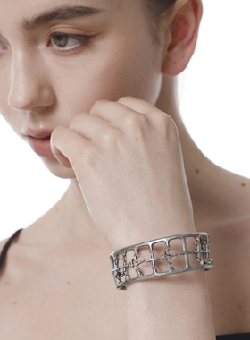 CHUNRAN十字群鸟开口设计感手镯