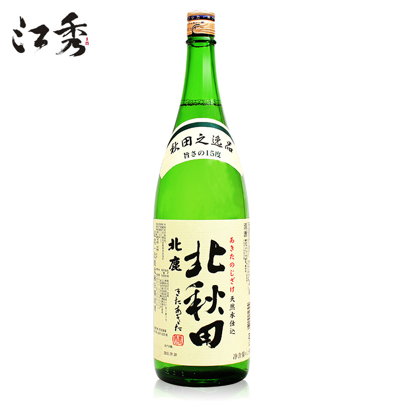 北鹿北秋田牌清酒1.8L日本原装进口洋酒米酒发酵酒酿造酒日式清酒 - 图0