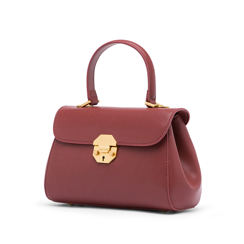 startown质感女小众设计红色手提包 startown女士包袋