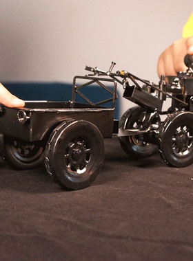 纯手工电镀手扶拖拉机模型家居饰品摆件客厅书房办公室装饰品耀莎