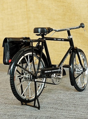 复古二八大杠客厅自行车模型怀旧