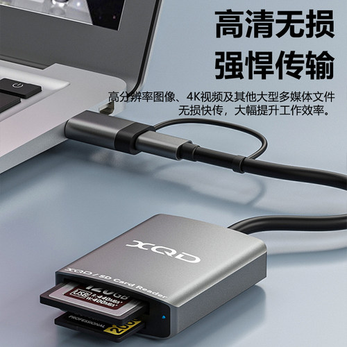 xqd读卡器多功能相机SD卡TF储存卡U盘适用苹果华为手机OTG电脑usb - 图2