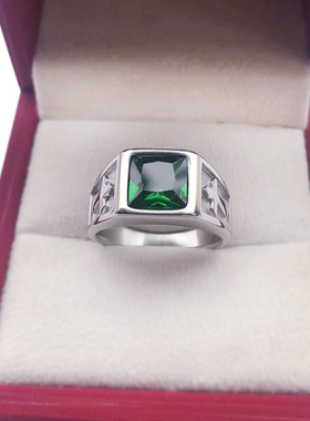 男款不掉色食指戒子钛钢个性