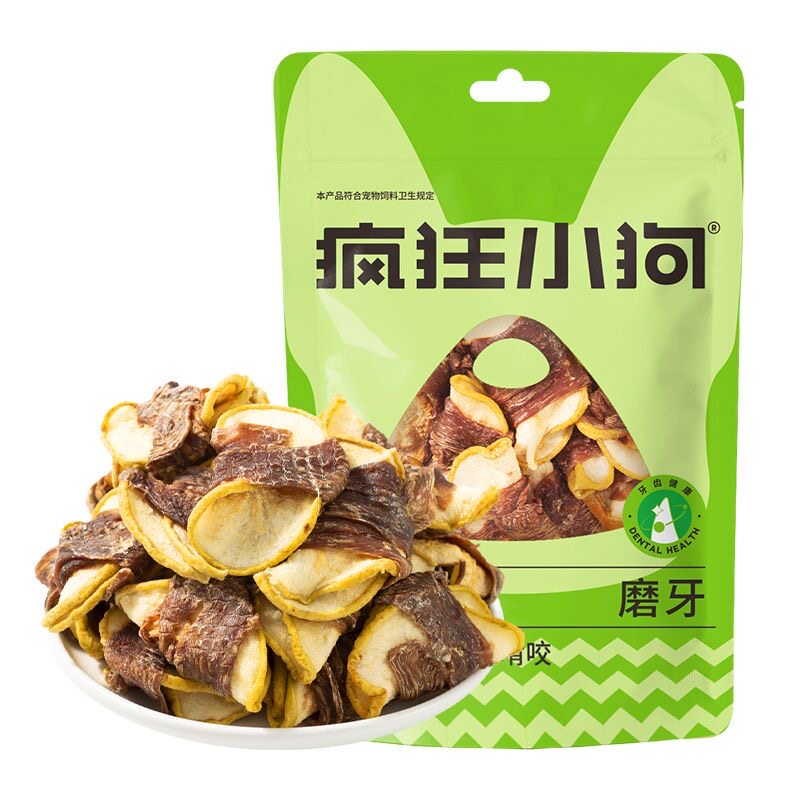 疯狂小狗狗磨牙棒狗零食训犬奖励烘干鸭肉绕雪梨比熊泰迪幼犬通用