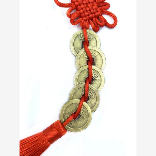 厂家直供五帝铜钱串 抓周 精品结古币挂件家居门窗汽车挂饰 - 图3