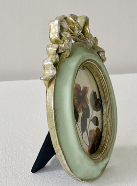 复古迷你椭圆形树脂相框