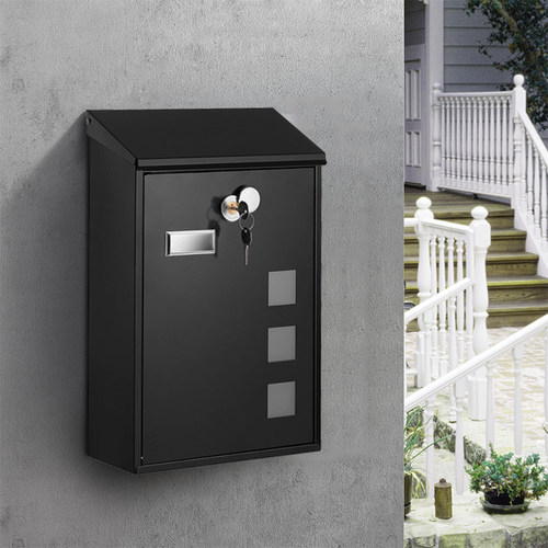 信箱家用挂墙室外防雨创意不锈钢意见箱带锁信件报纸邮筒快递小区 - 图3