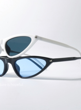 三角形猫眼小众墨镜UV400