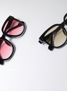 渐变粉色UV400韩版百搭太阳眼镜
