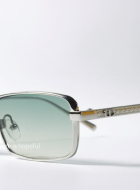 金属窄框渐变色太阳眼镜