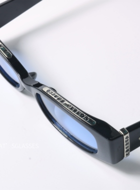 哥特窄框UV400防晒可配近视墨镜