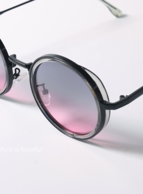 薄荷绿渐变色UV400可配近视墨镜