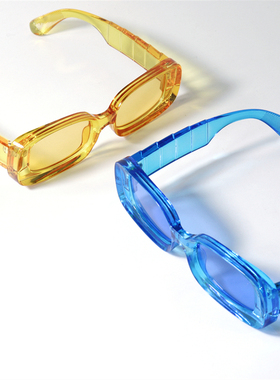 独特绿宝石色椭圆形前卫粗框墨镜