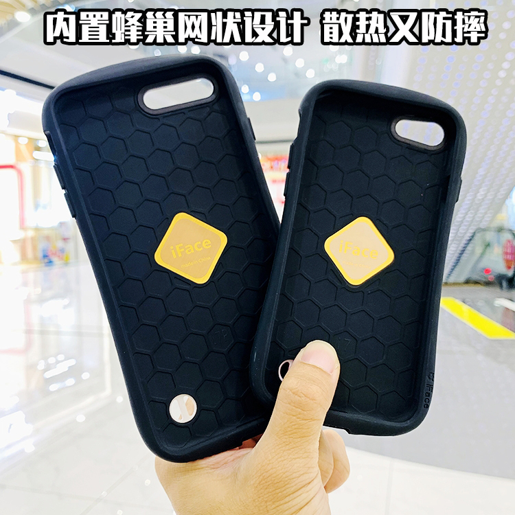 iFace一代适用苹果iPhone7手机壳小蛮腰硅胶SE3保护壳耐脏8Plus套i8防摔壳镜面se2壳弧形亮面套4.7寸屏壳男女-图1