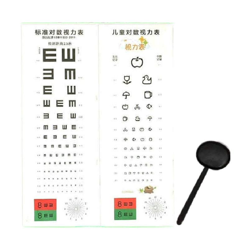 2.5米对数视力表挂图儿童测试视力表卡通测试图检查近视图远用表 - 图3