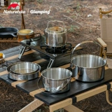 Naturehike Дорожный портативный комплект из нержавеющей стали, 3 предмета